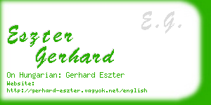 eszter gerhard business card